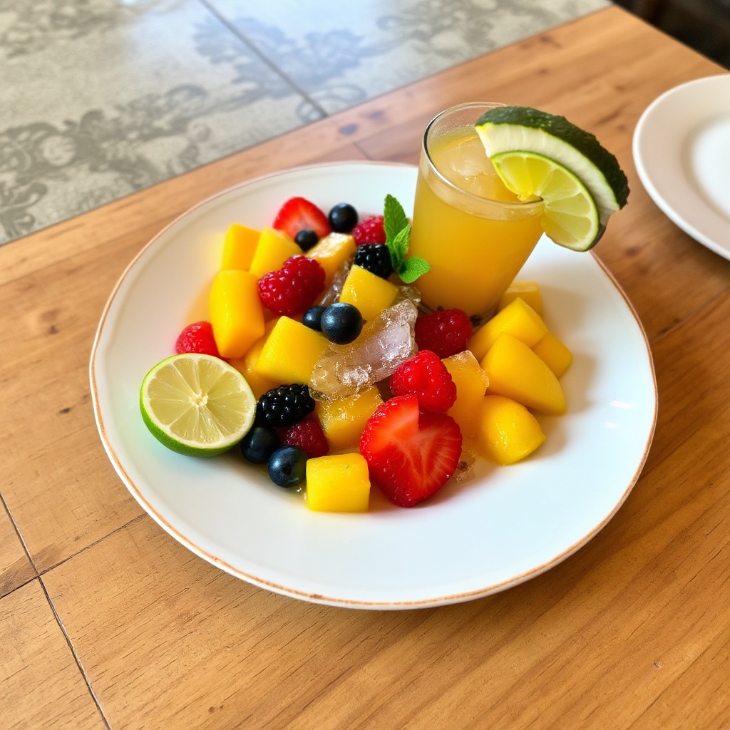 Tropische Frucht Caipirinha