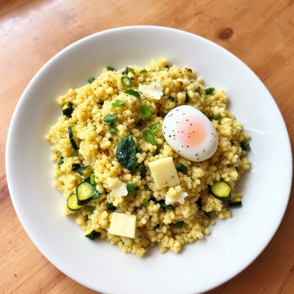 Couscous al Forno Salato con Zucchine e Erbe