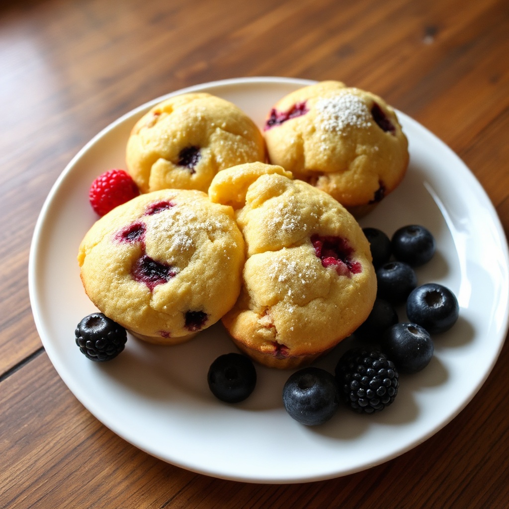 Zesty Lemon Berry Muffins