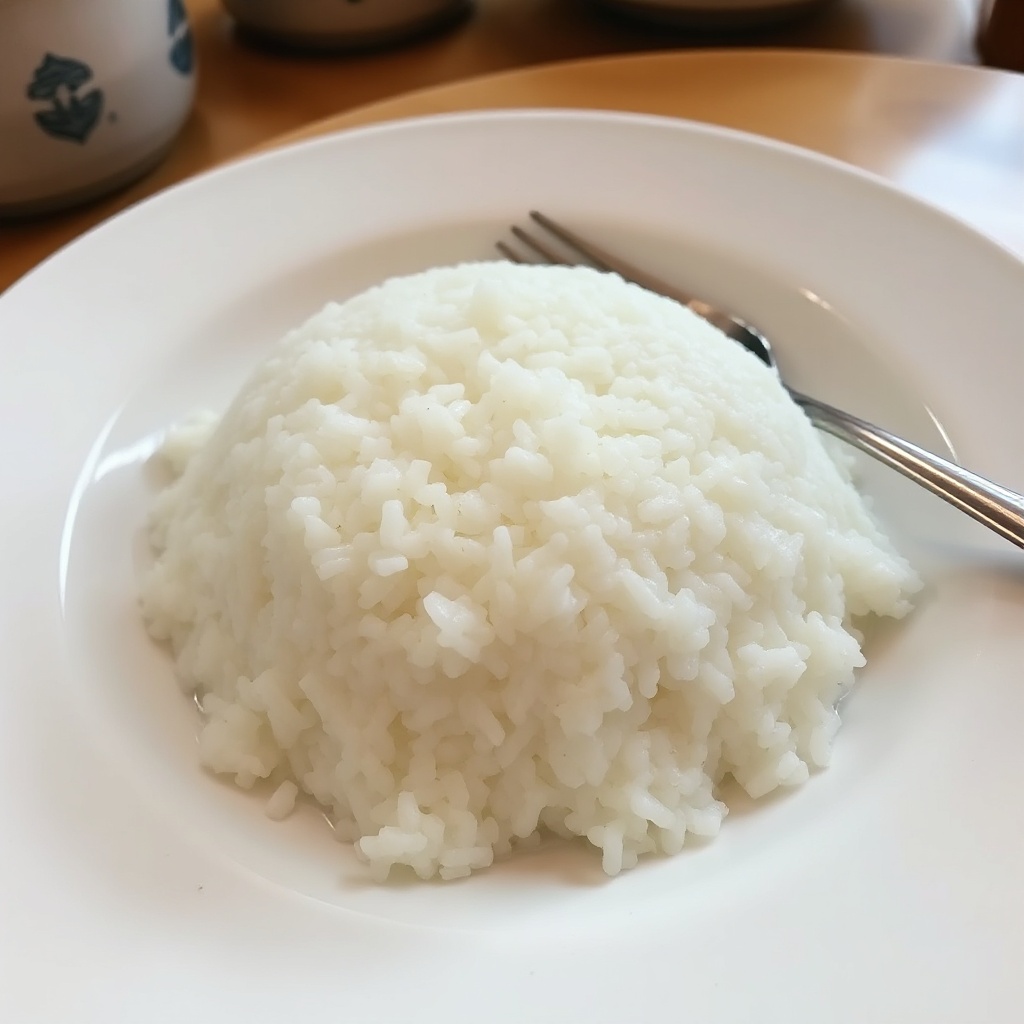 Fluffiger gedämpfter Reis