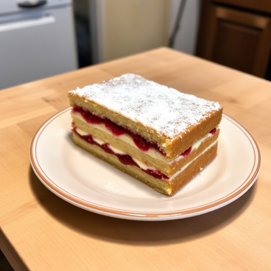 Torta a Strati con Lamponi e Mandorle