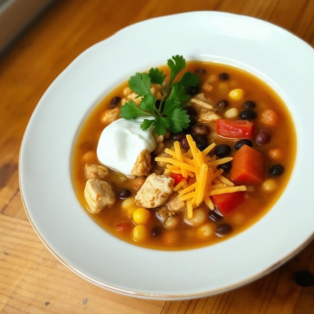 Zuppa di Pollo e Fagioli del Sud-Ovest