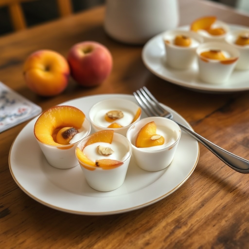 Pfirsich Delight Joghurtbecher