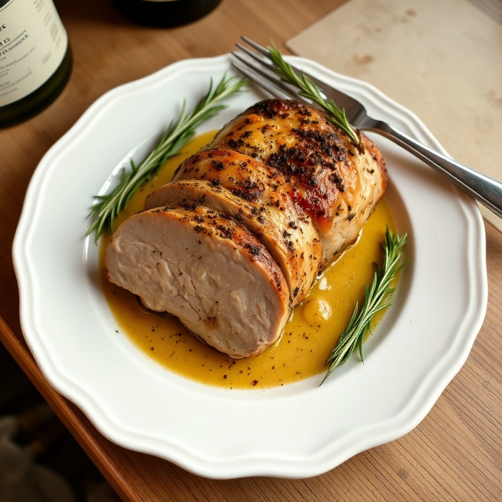Garlic Herb Roasted Pork Loin