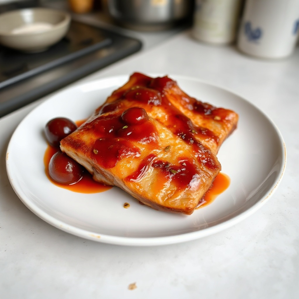 Crispy Pork Belly with Plum Sauce