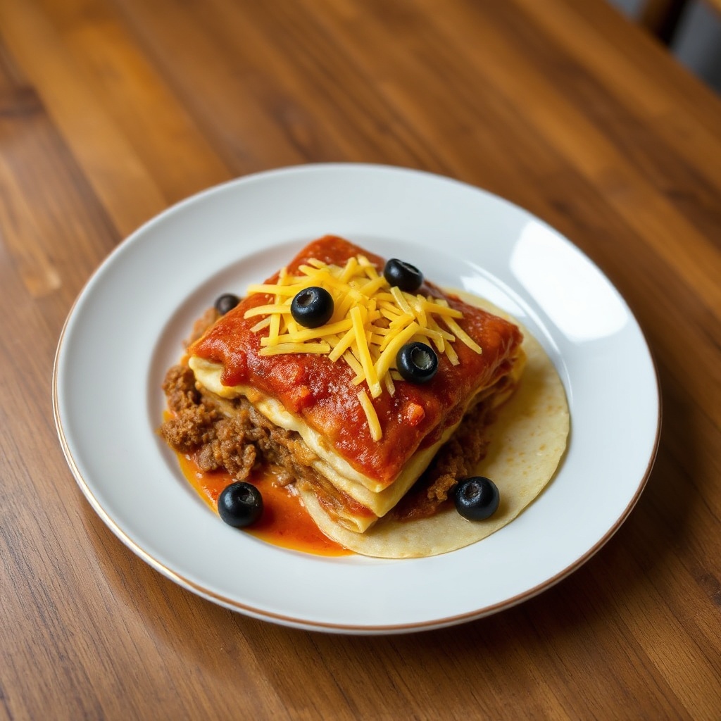 Schichtauflauf mit Rinder-Enchiladas