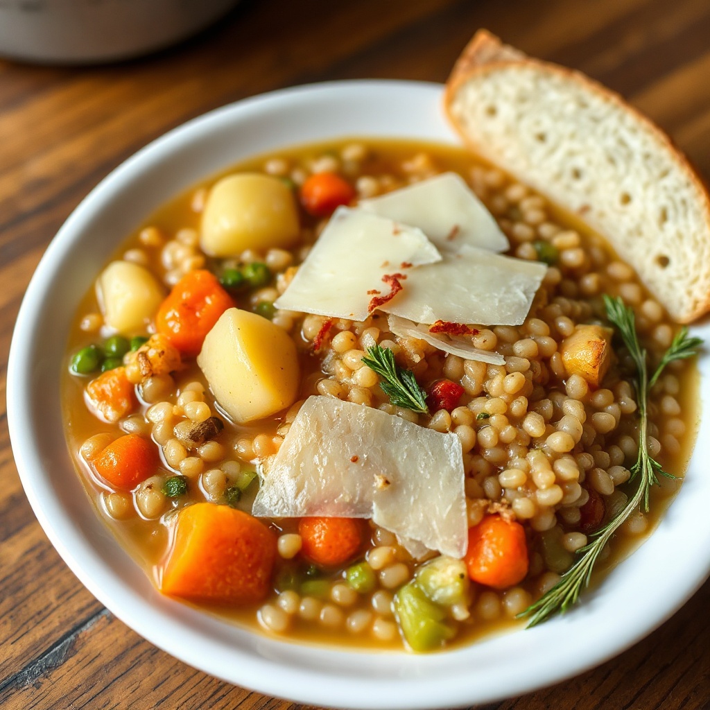 Hearty Barley and Veggie Soup