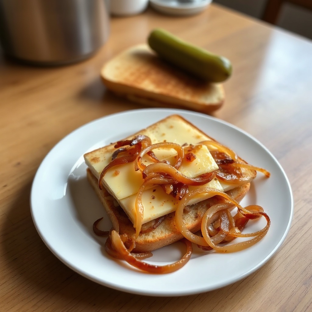 Caramelized Onion and Swiss Cheese Panini
