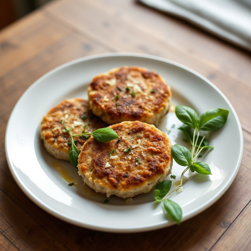 Herzhafte Thunfisch-Patties mit Parmesan und Kräutern