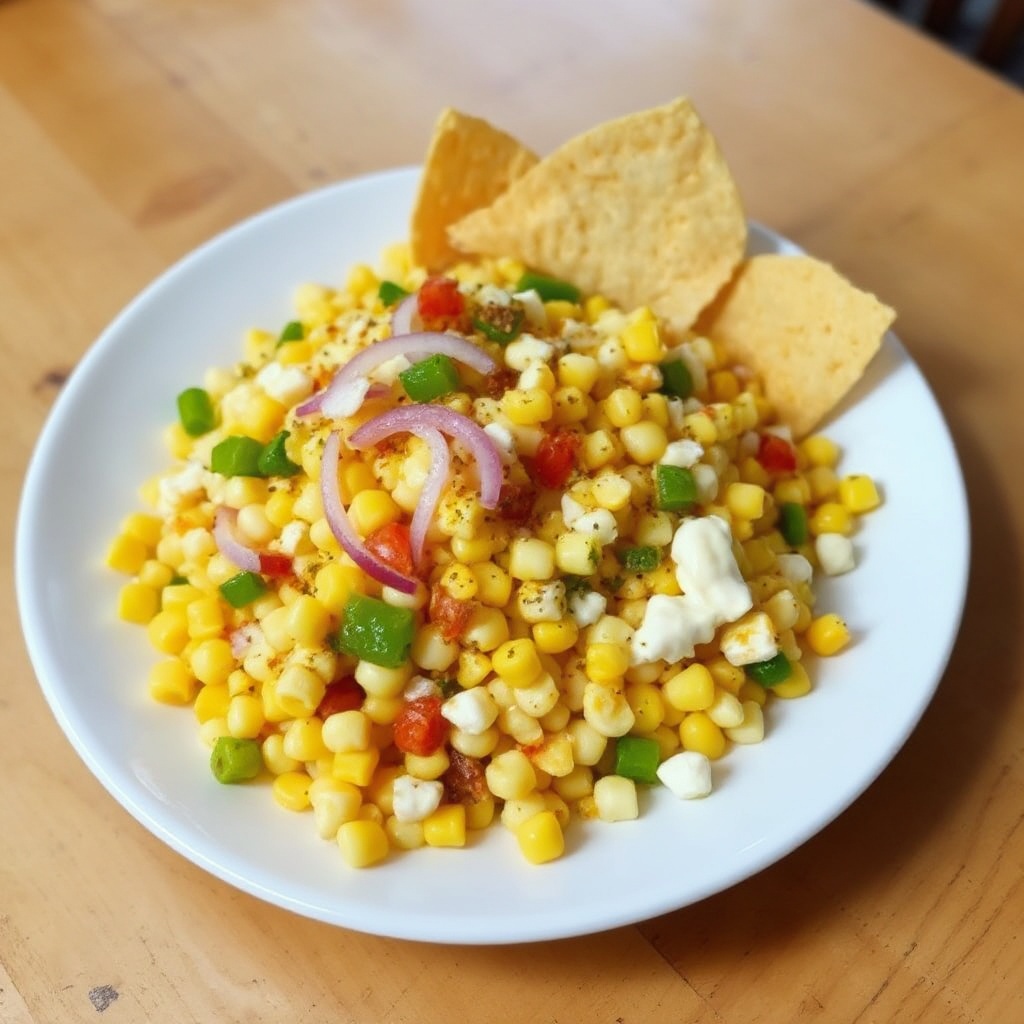 Insalata di Mais e Formaggio Piccante