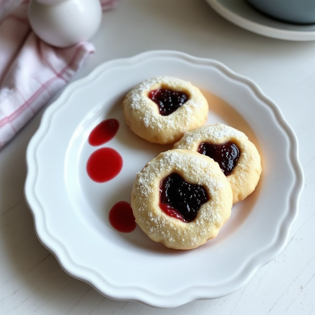Raspberry Linzer Cookies