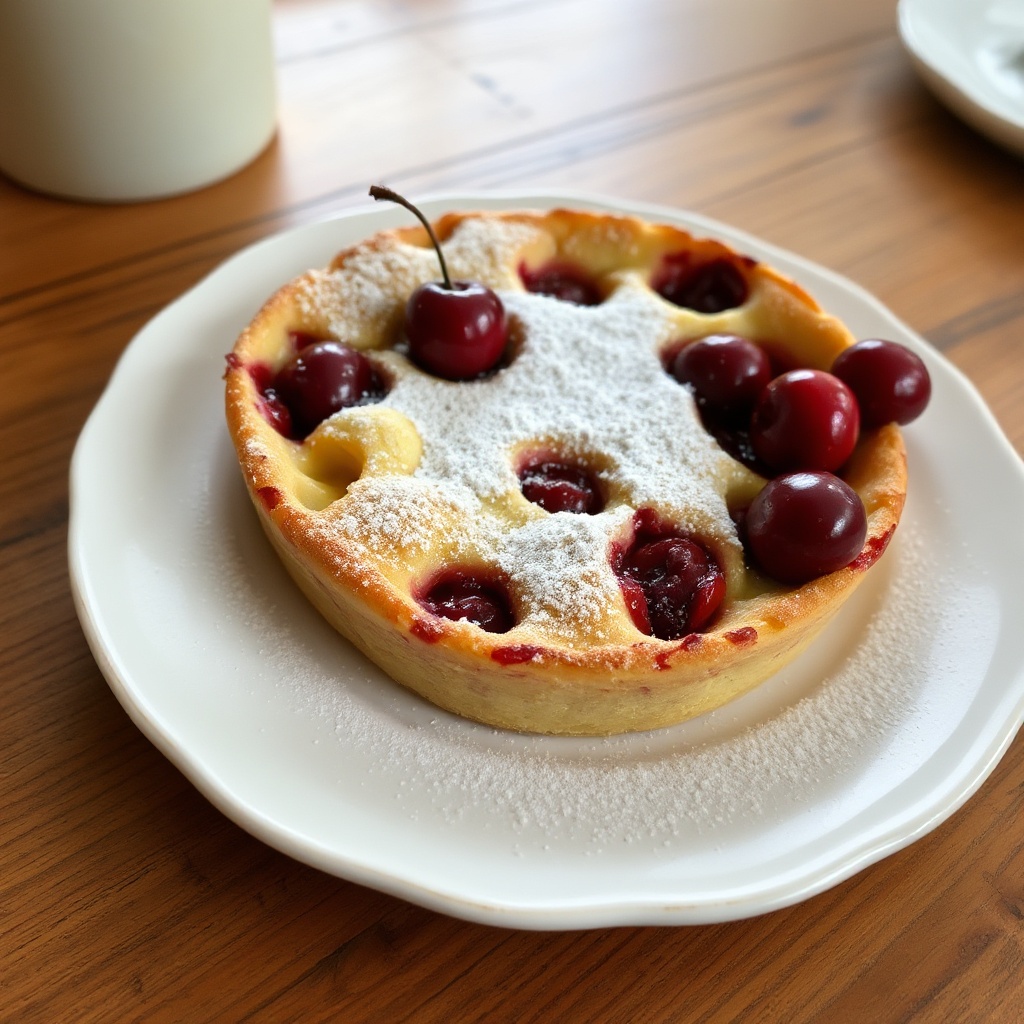 Rustikaler Kirsch-Mandel-Clafoutis