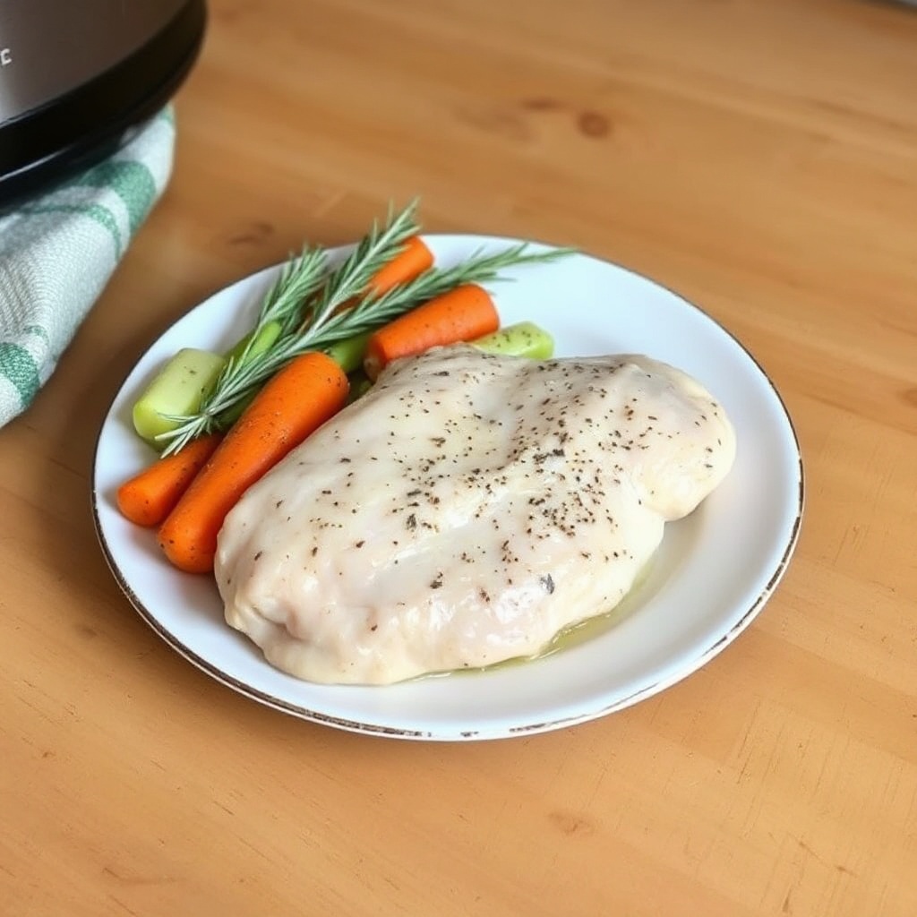 Langsame Kochzeit Zitronen-Kräuter-Hühnchen