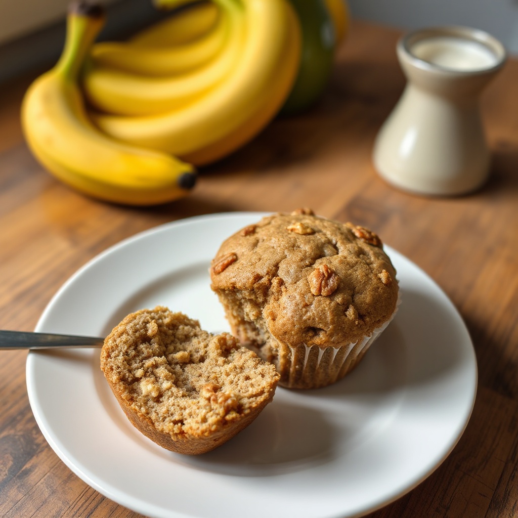Muffin Vegani alla Banana e Noci
