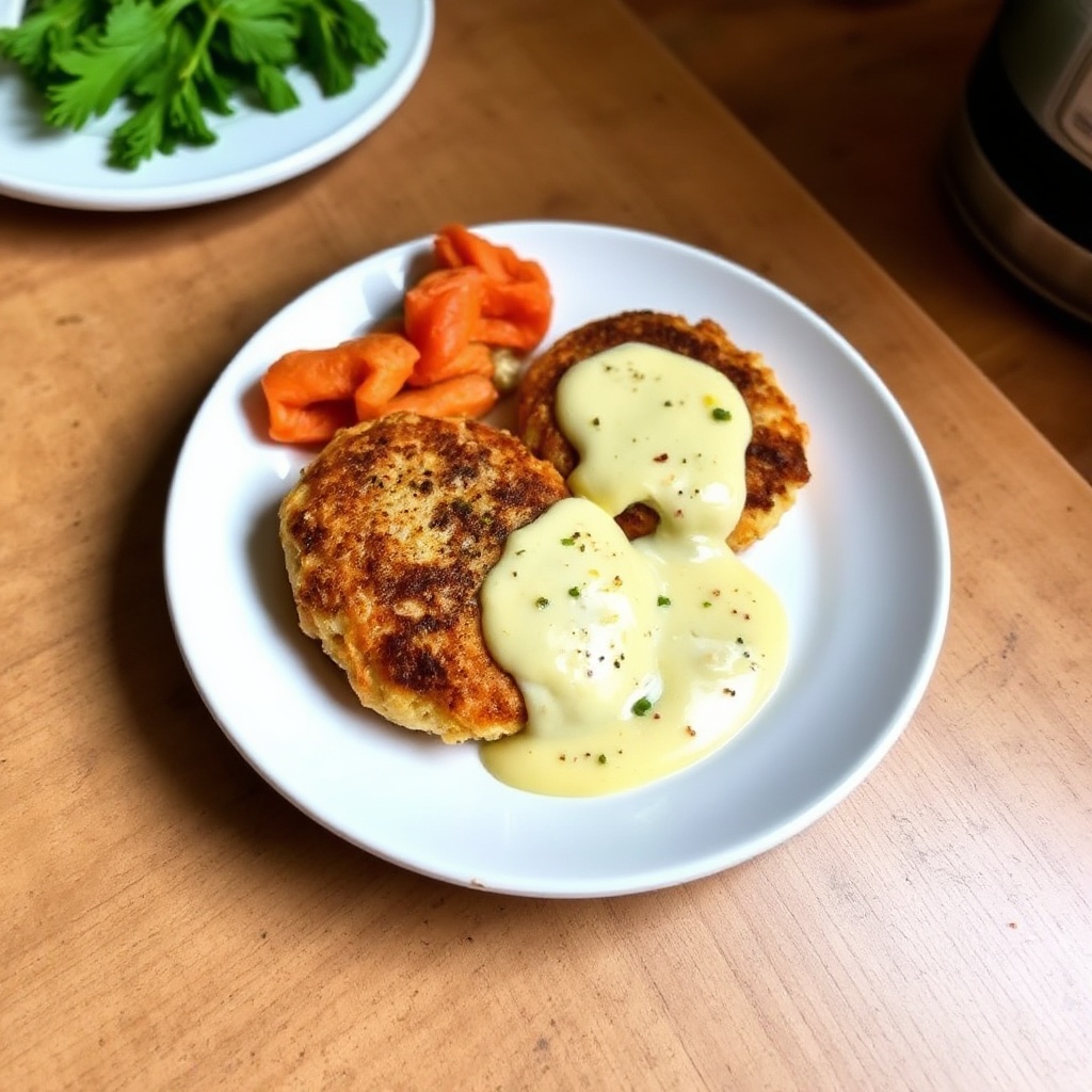 Frittelle di Salmone Salate con Salsa di Limone Piccante