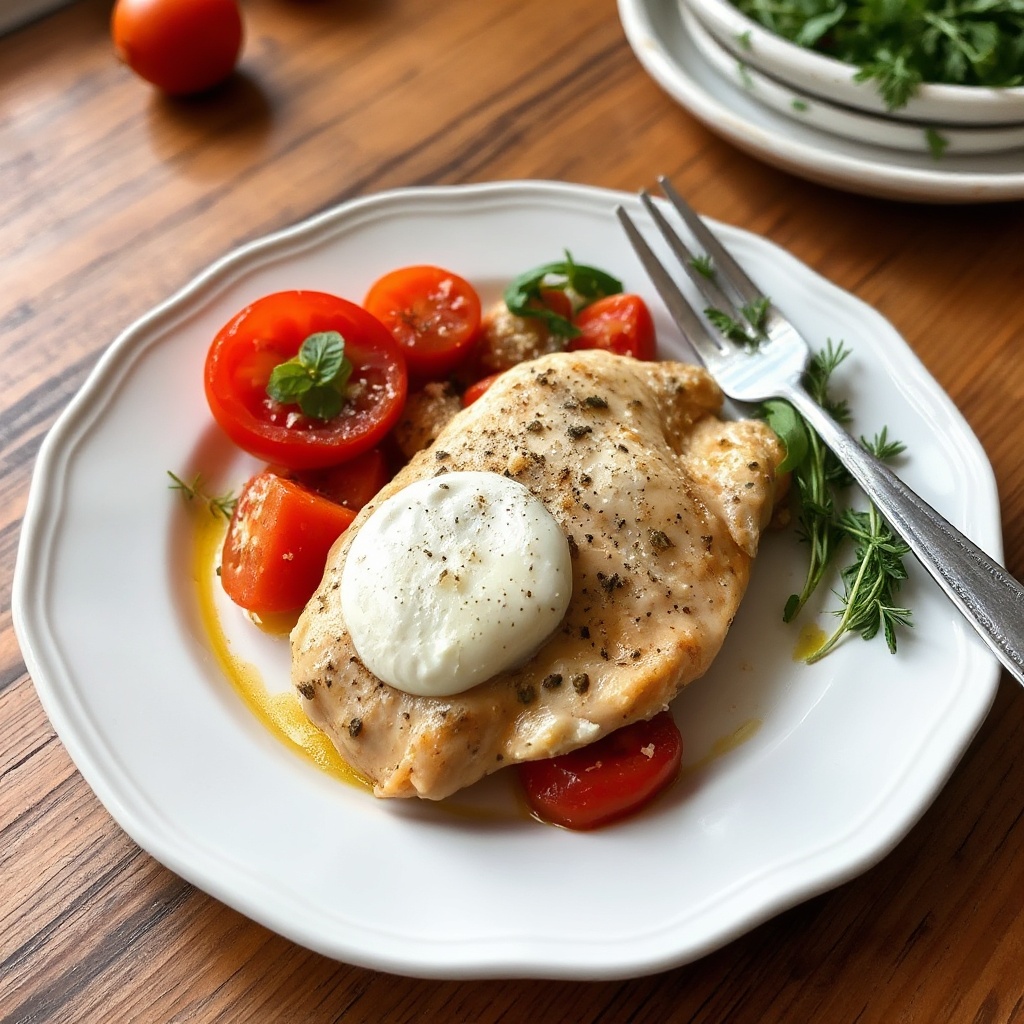 Herbed Chicken with Ricotta and Mozzarella