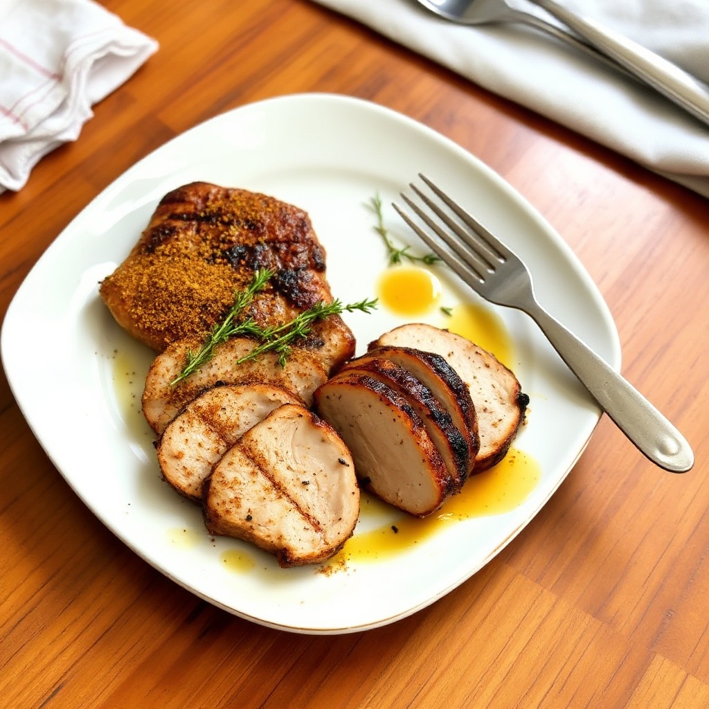 Süßes und Gewürztes Gegrilltes Schweinefilet