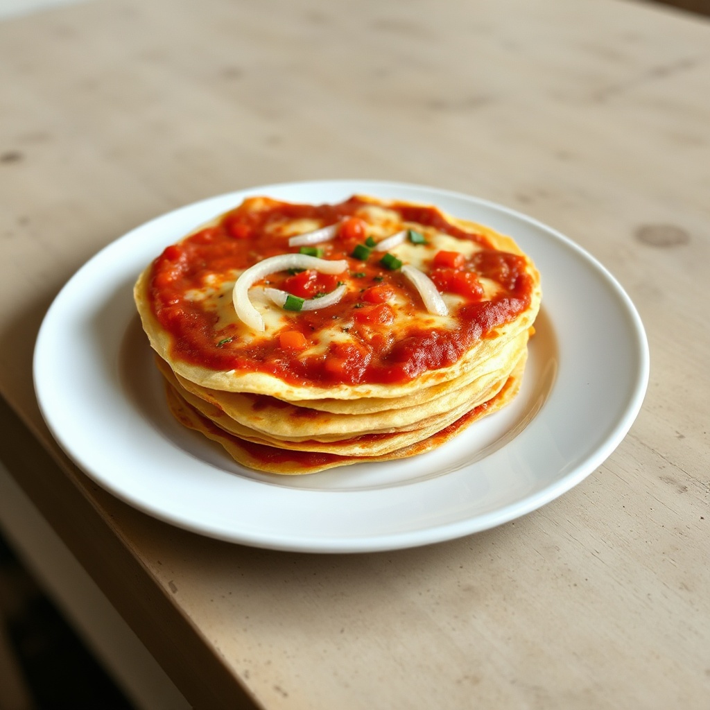 Torta di Pizza a Strati con Tortilla