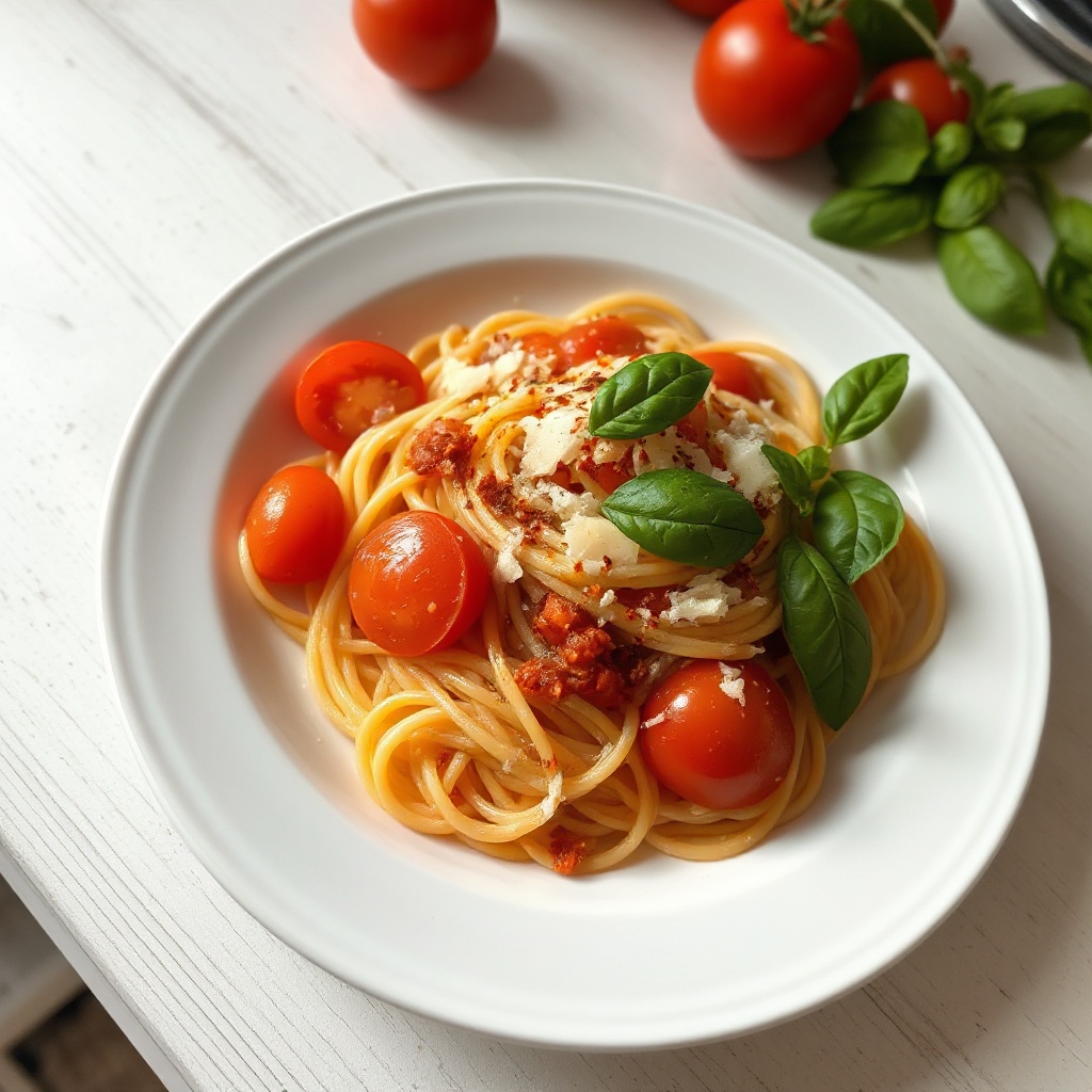 Fresh Tomato Basil Pasta Delight