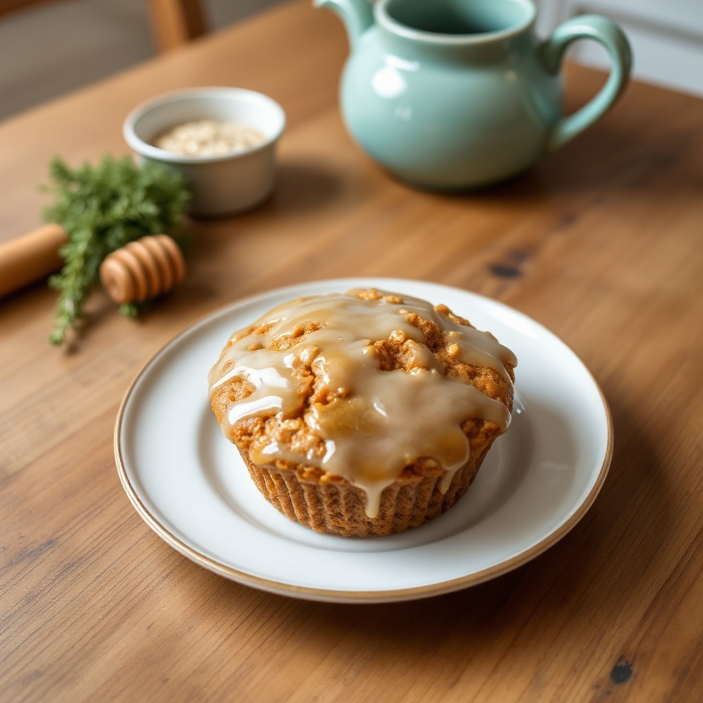 Honigglasierte Karotten-Hafer-Muffins