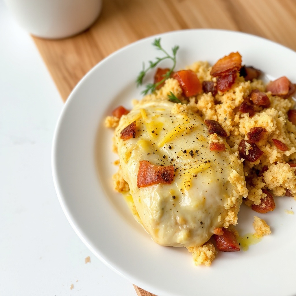 Bacon Cheddar Hähnchenauflauf