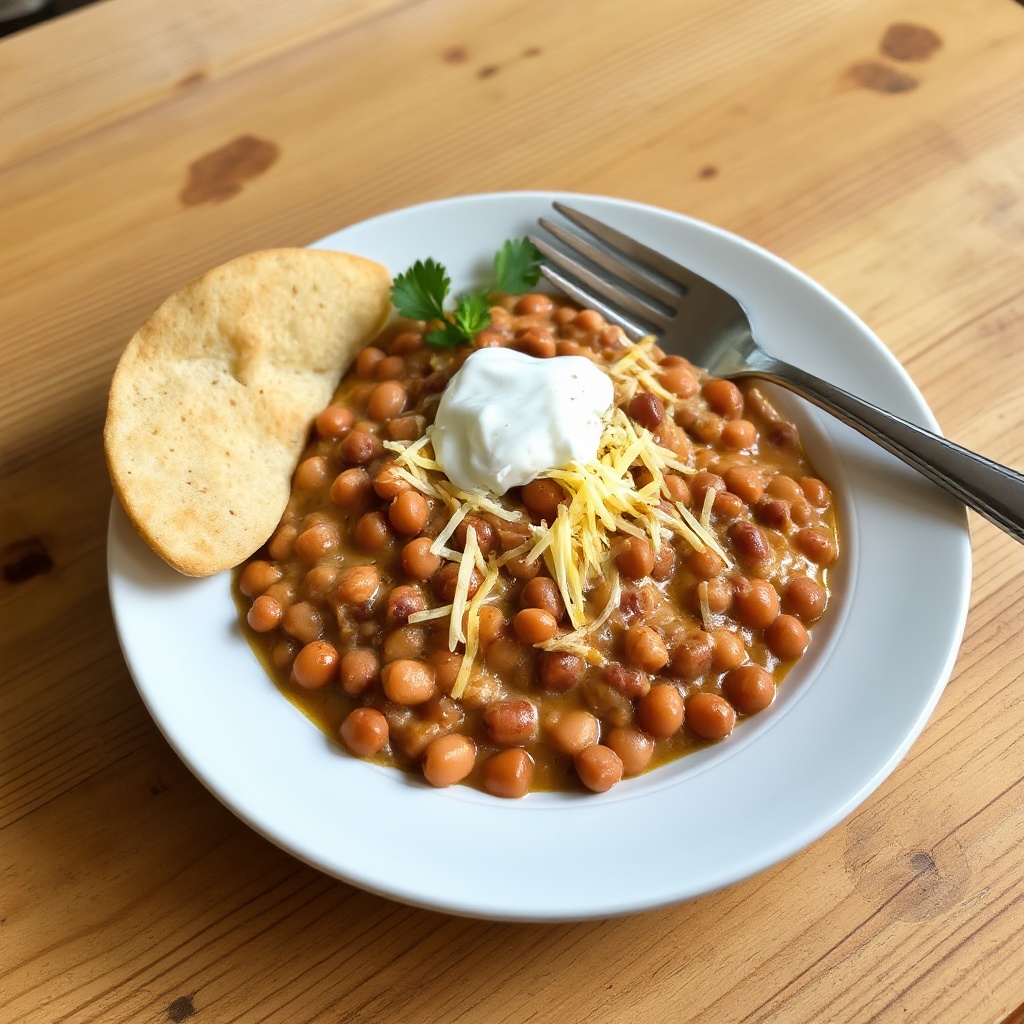 Creamy Refried Beans with a Twist