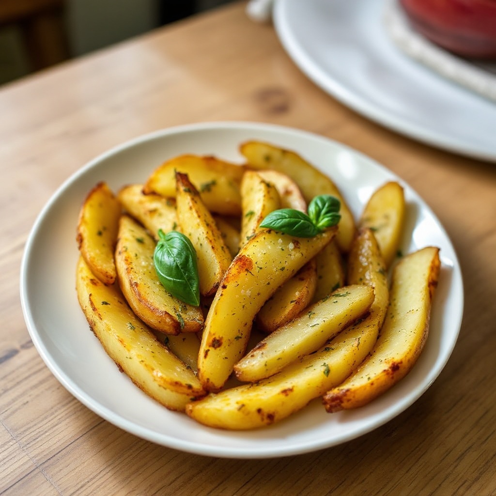 Crispy Herb-Infused Potato Wedges