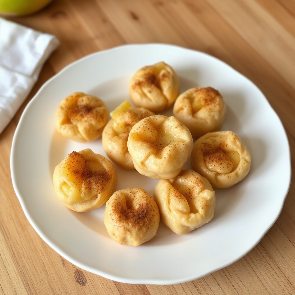 Bocconcini di Pasta Sfoglia con Mele e Cannella