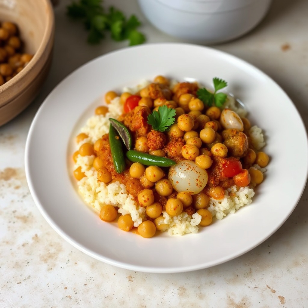Gewürzter Kichererbsen-Curry
