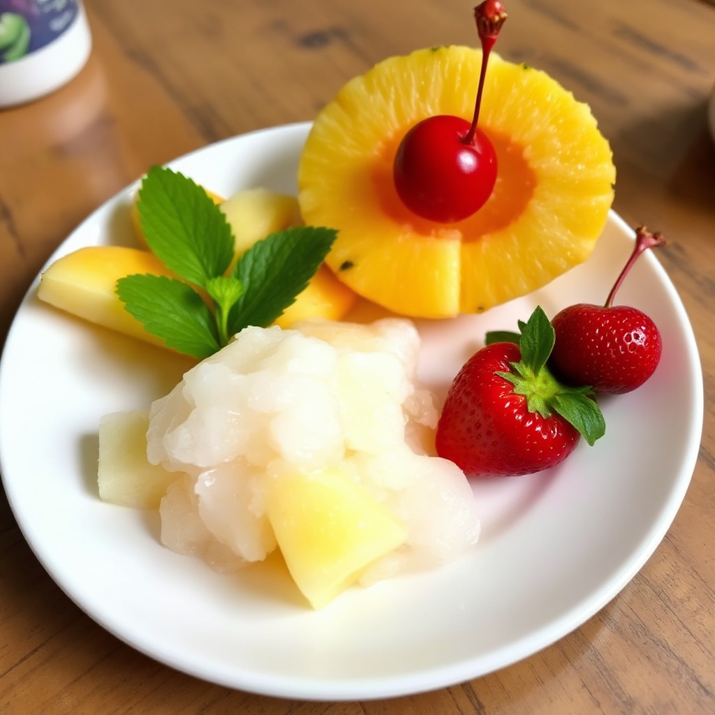 Tropische Frucht-Freeze-Delight