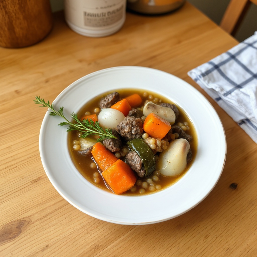Savory Beef and Barley Vegetable Soup