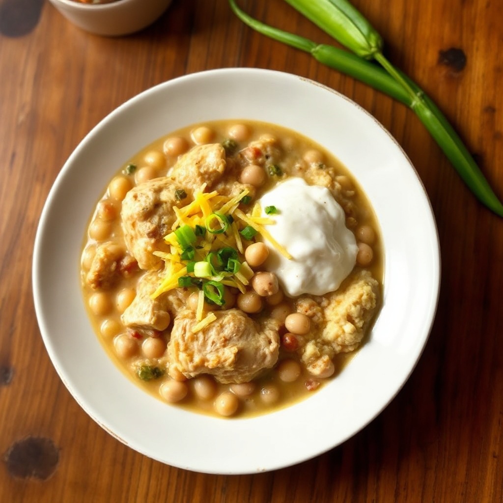 Chili Crema di Pollo e Fagioli Bianchi