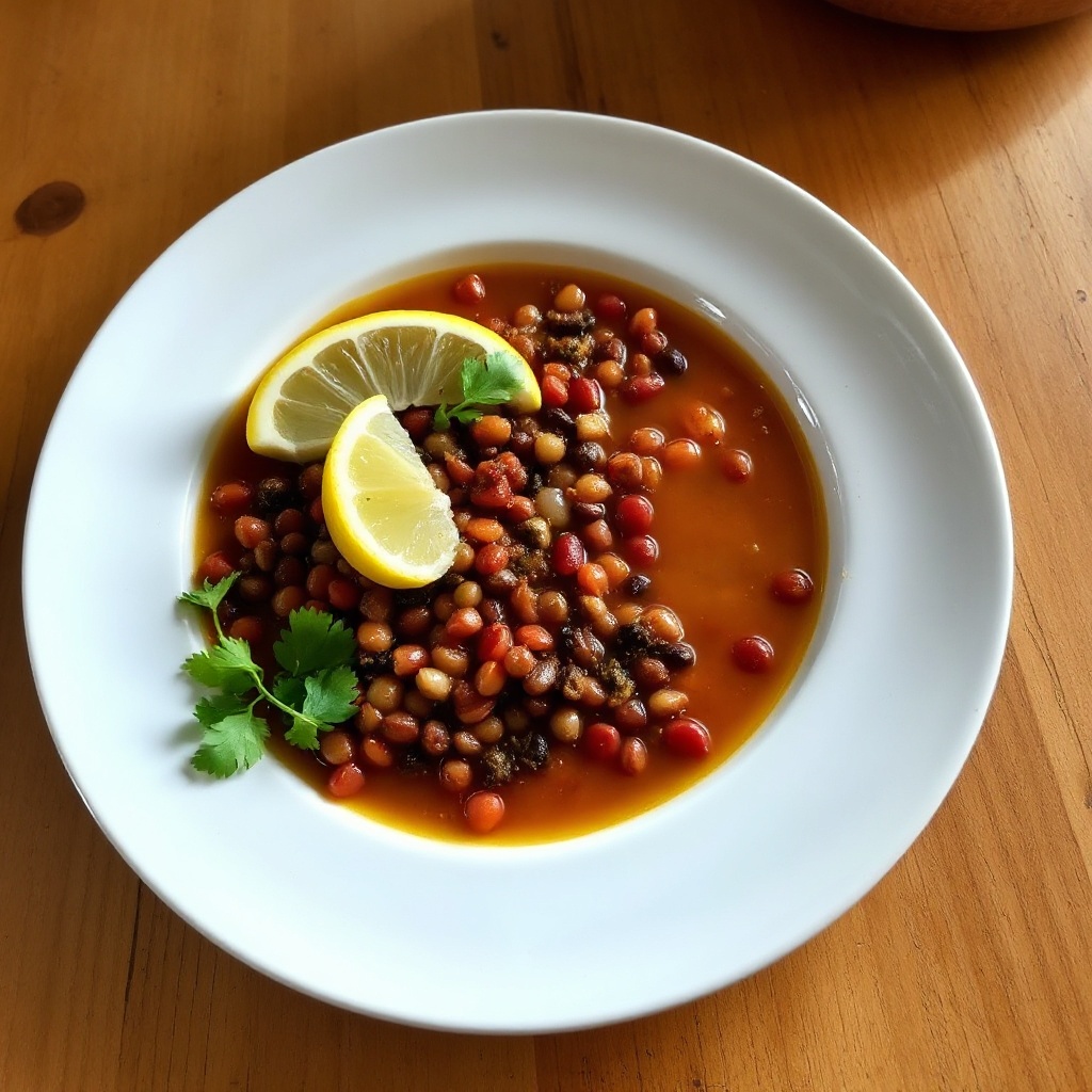 Spiced Lentil and Lemon Soup