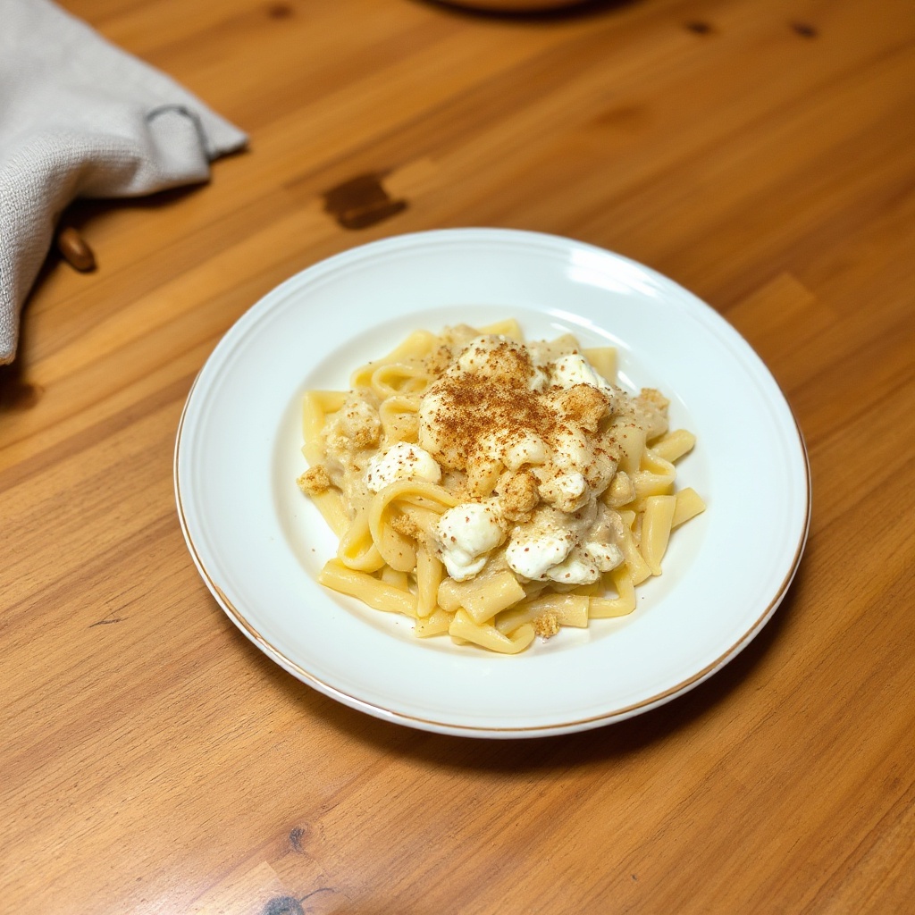 Kugel di Noodles Cremoso alla Cannella