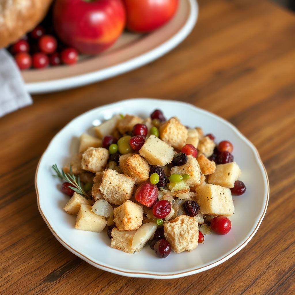 Herzhafte Cranberry-Apfel-Füllung
