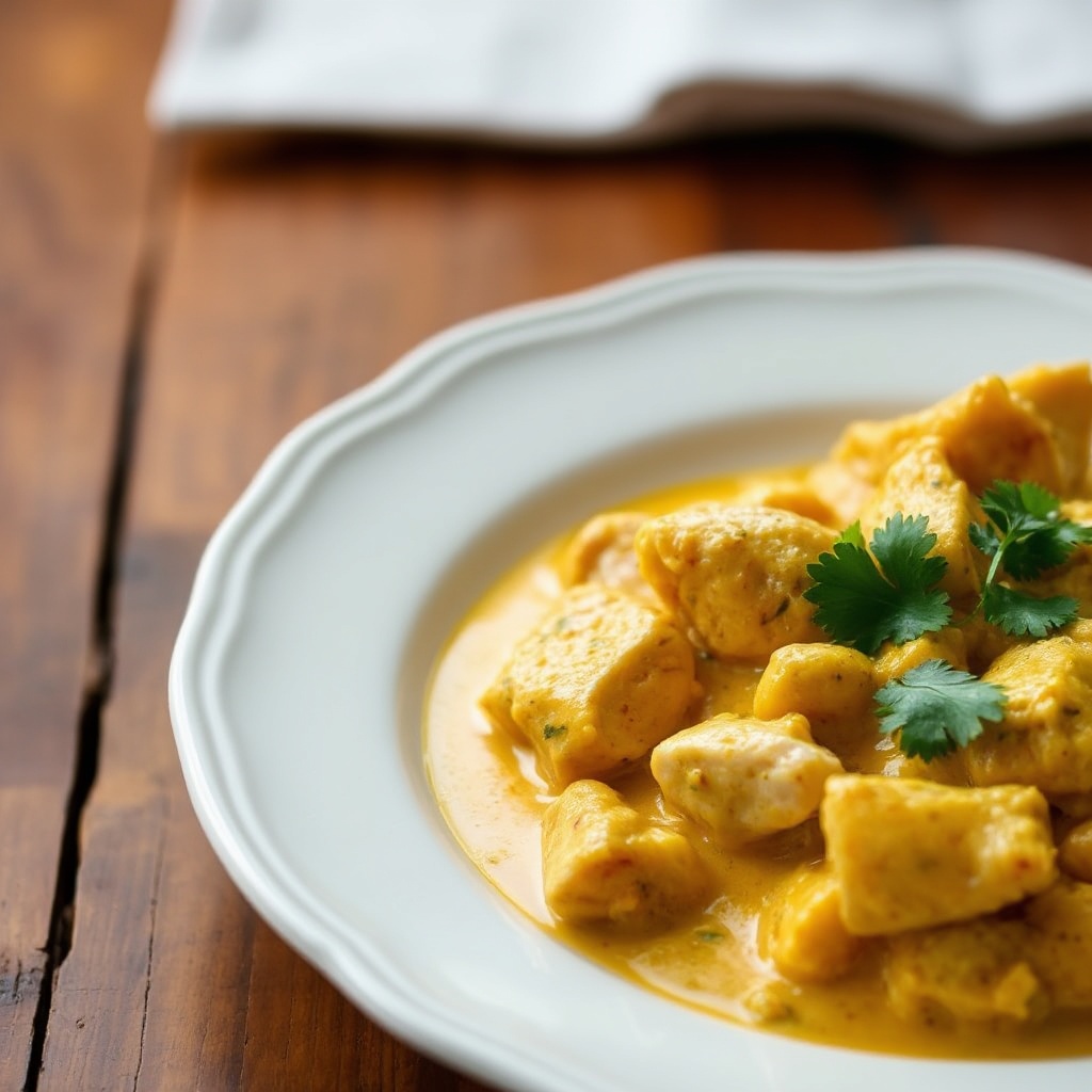 Cremiges Kokosnuss-Hühnchen-Curry