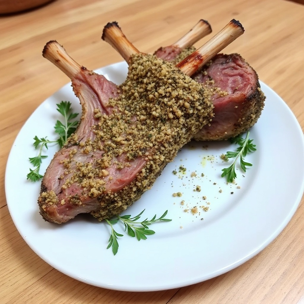 Costolette di Agnello con Crosta di Erbe