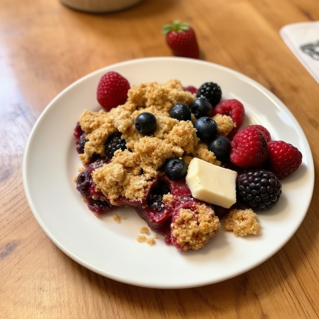 Delizia di Crumble ai Tre Frutti di Bosco