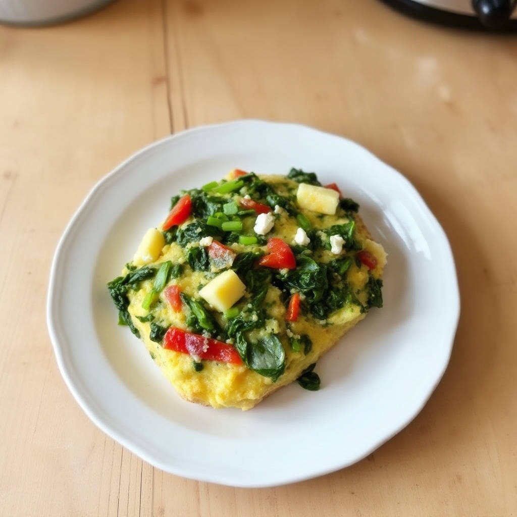 Pane Salato con Spinaci e Formaggio in Pentola Lenta