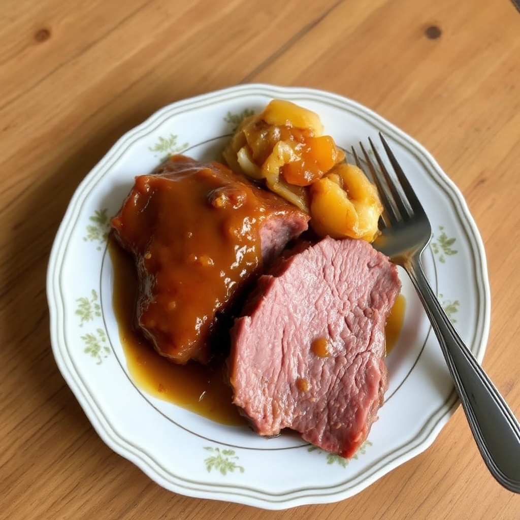 Honig-Dijon-Glasierte Corned Beef