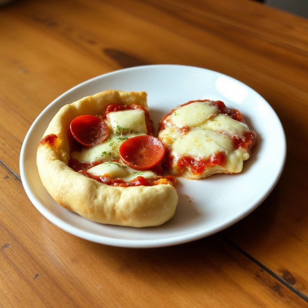 Käsegefüllte Krustenpizza Freude