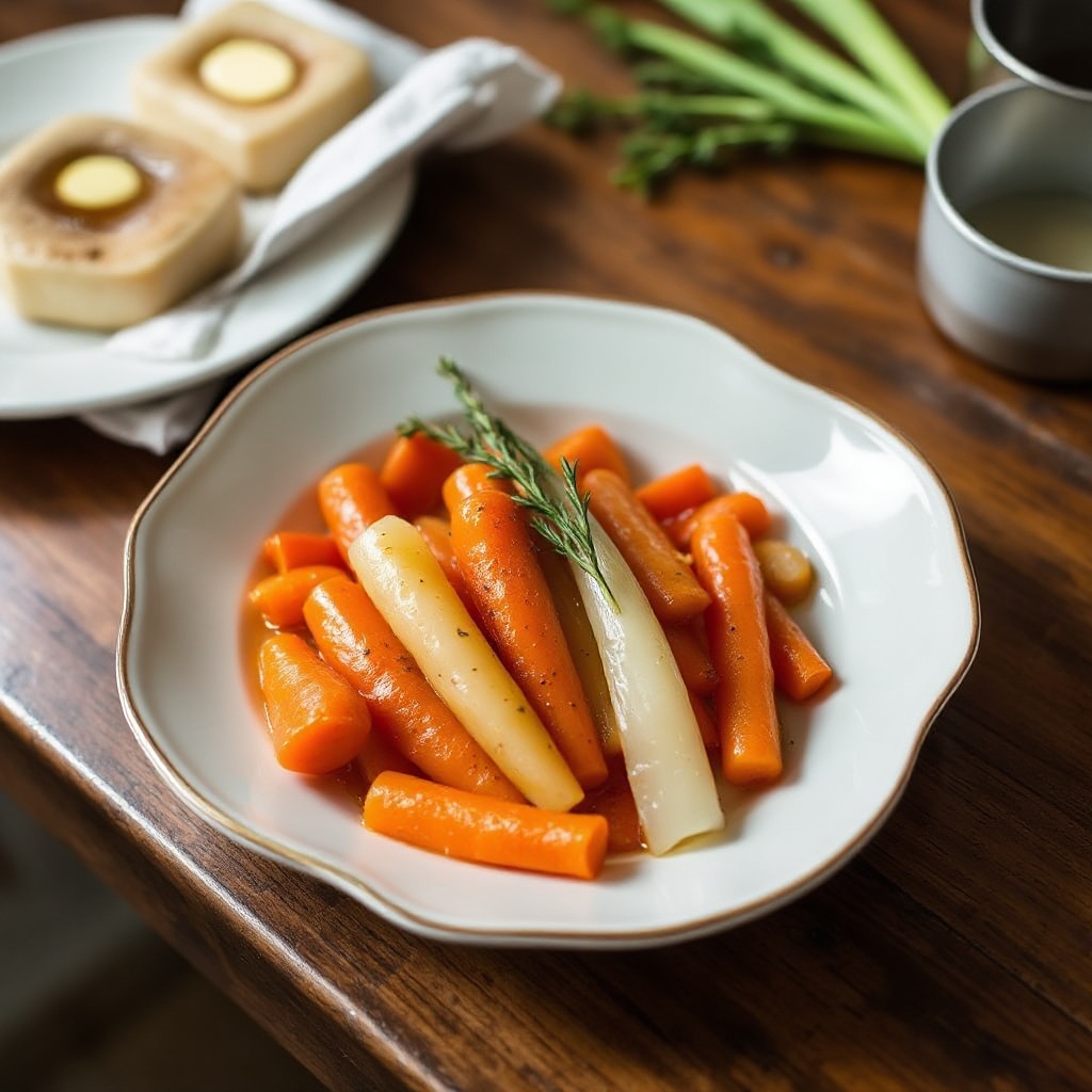 Honey-Glazed Carrots and Leeks