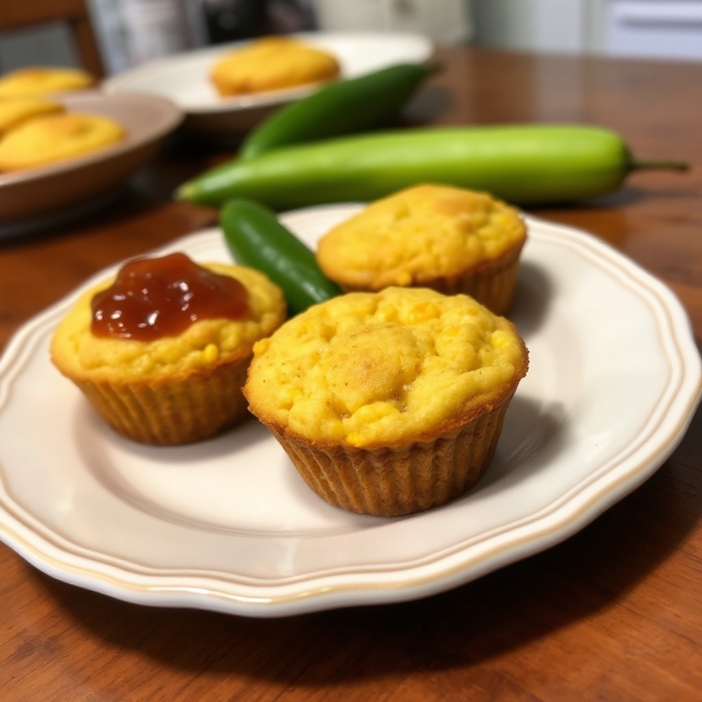 Muffin di Mais Piccanti con Gelatina di Jalapeño
