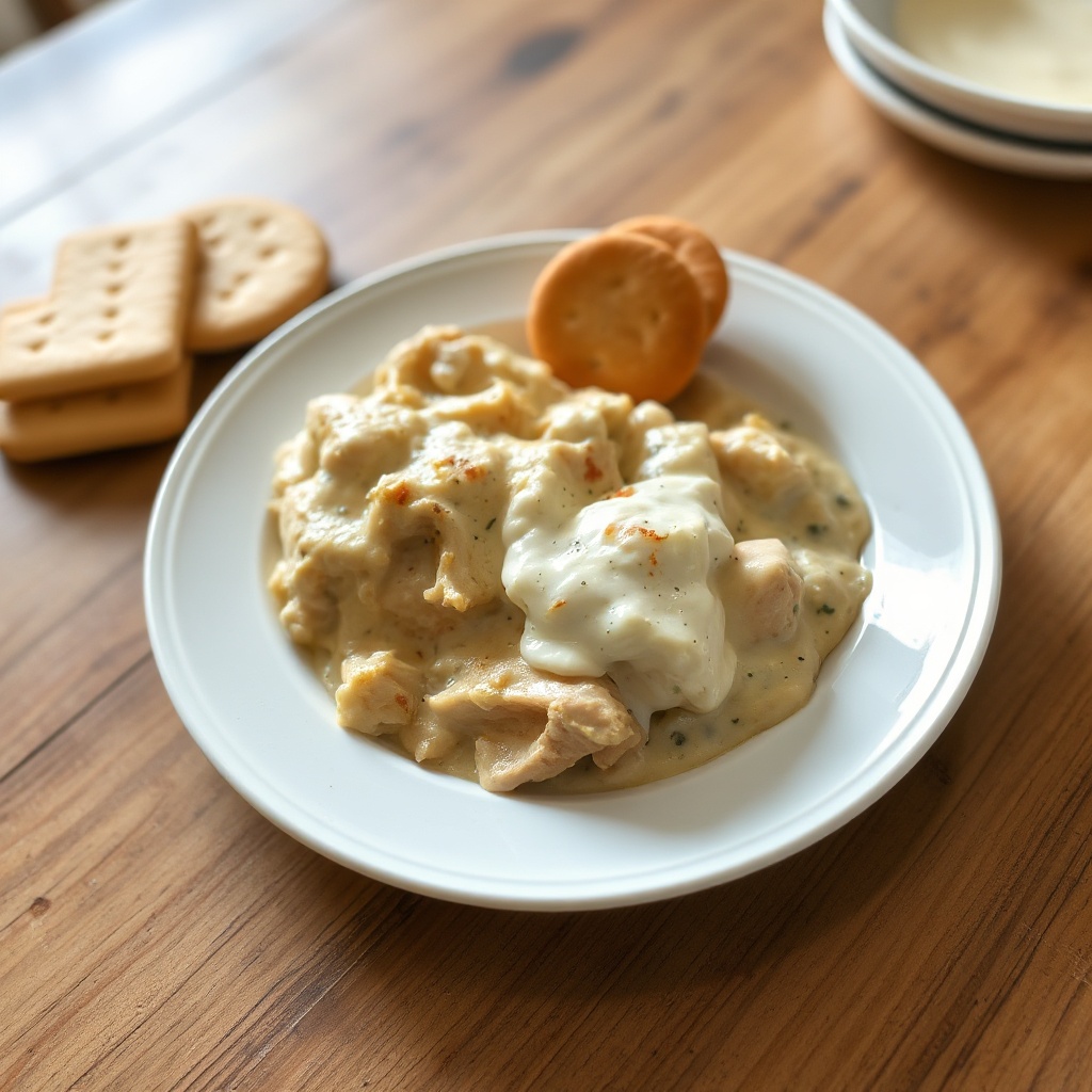 Casseruola di Pollo Cremosa e Salata