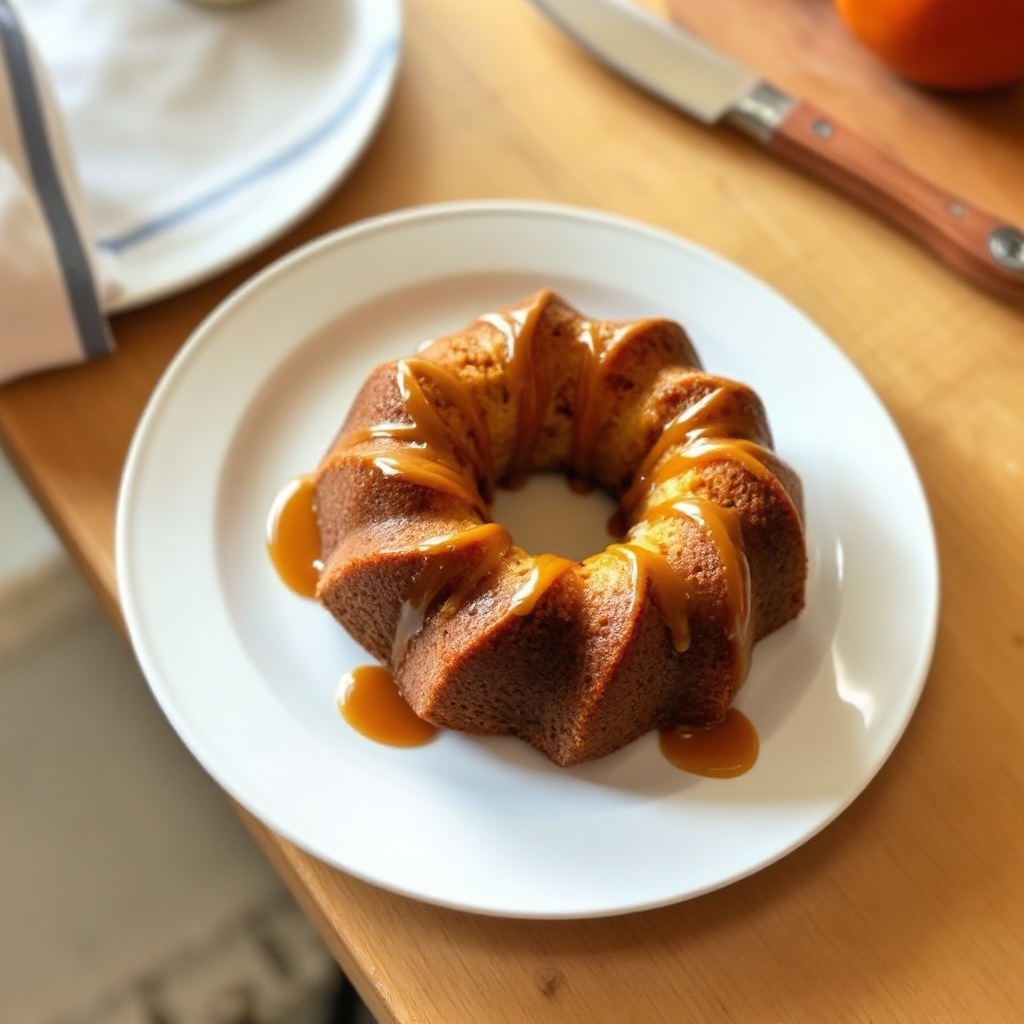 Torta Bundt di Mele Speziate con Salsa Caramellata