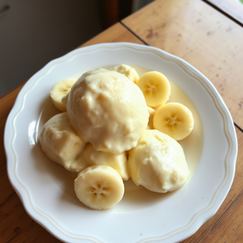 Cremige Bananen-Delight-Eiscreme
