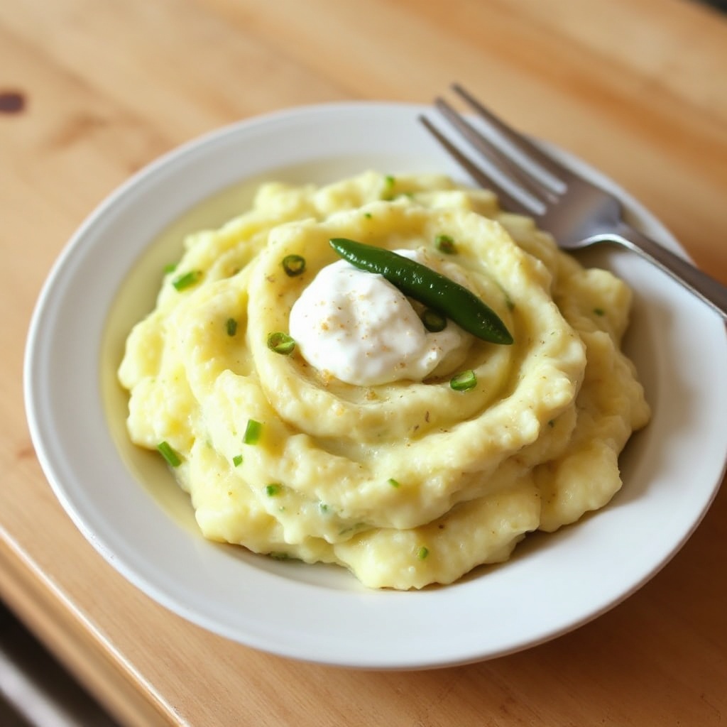 Creamy Green Chile Potato Mash