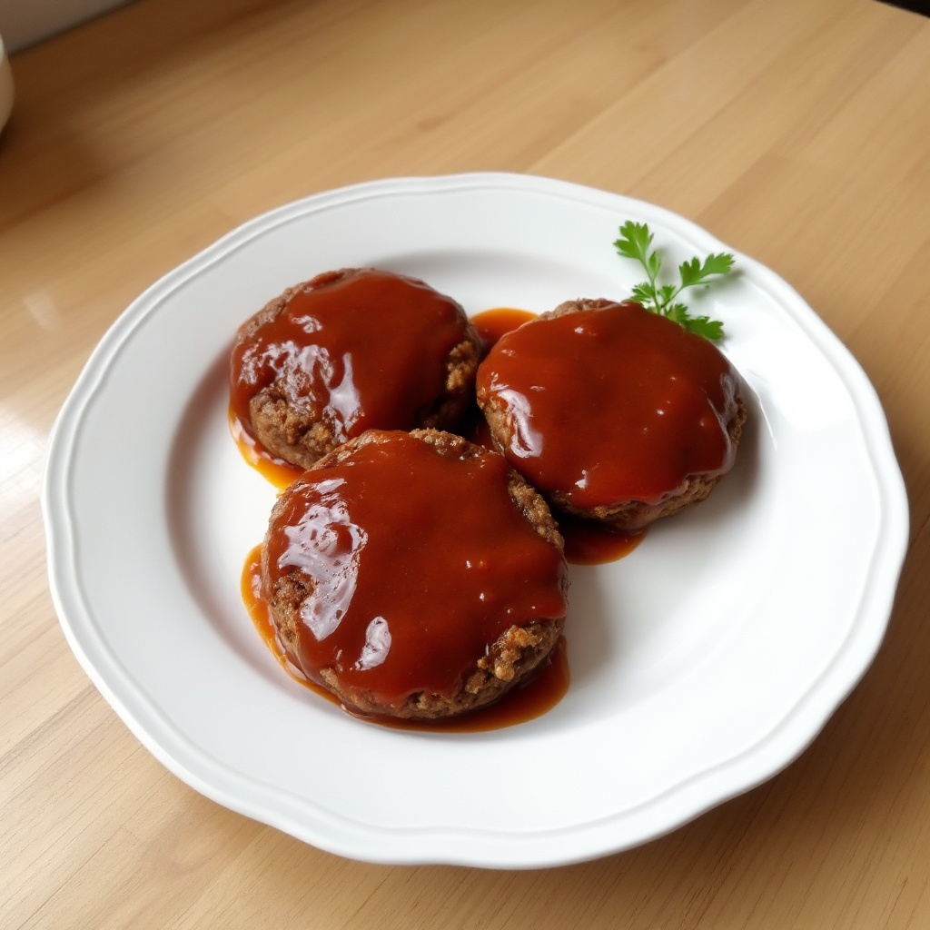 Hamburger di Manzo Salati con Glassa di Pomodoro Piccante