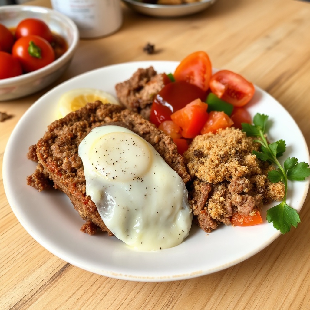 Herzhafter Hausgemachter Hackbraten