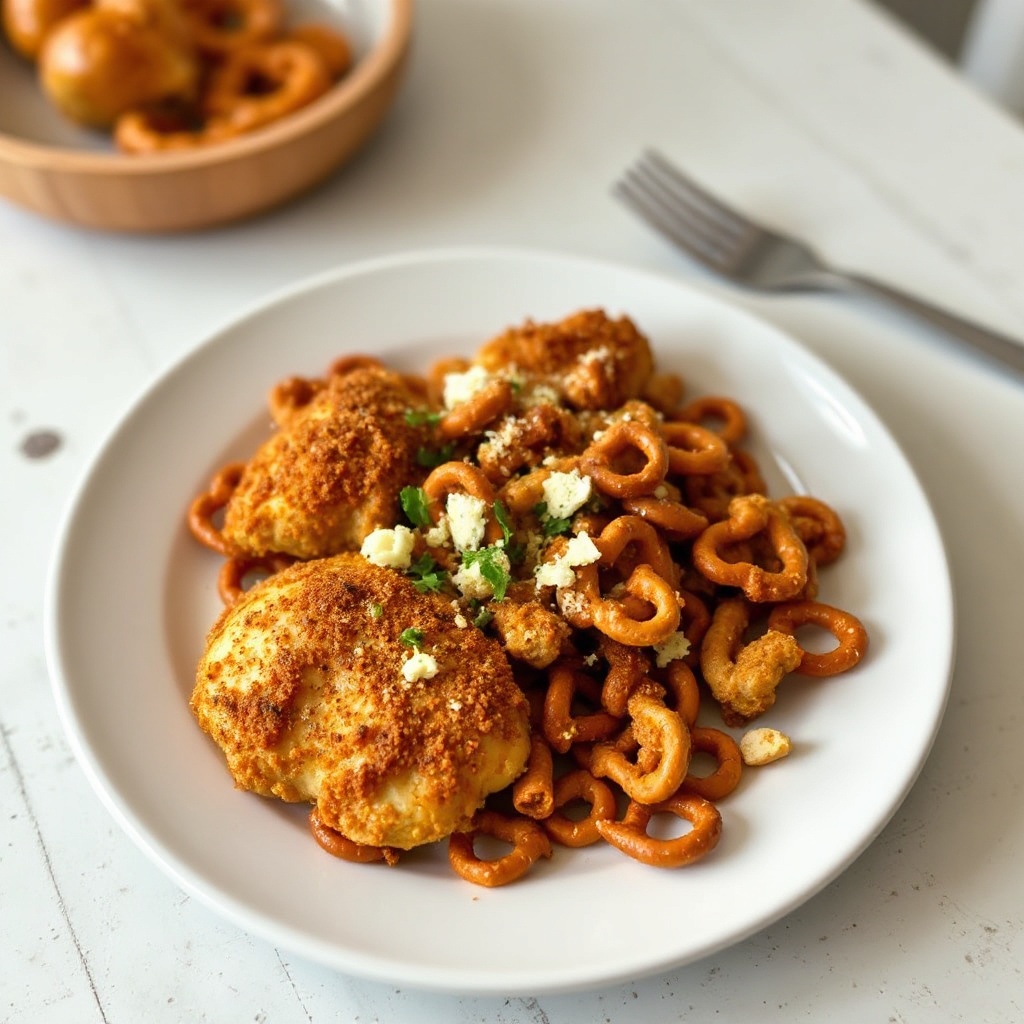Crispy Ranch Pretzel Chicken
